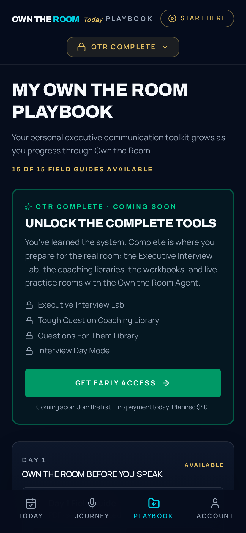Voice in Command app — Playbook & Field Guides